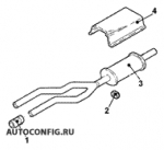 схема узла от Каталог запчастей Audi A8, система выпуска газа / топливная система A8 4.2 quattro tiptronic langversion #3