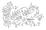 схема узла от Каталог запчастей Audi A4, двигатель / система охлаждения A4 3.0 #2