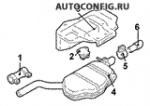 схема узла от Каталог запчастей Audi A4, система выпуска газа / топливная система A4 3.0 #3