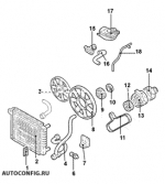 схема узла от Каталог запчастей Audi A4, двигатель / система охлаждения A4 1.8 t #3
