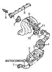 Двигатель / Система охлаждения BMW 3-я серия (e30), схема узла