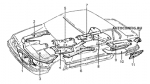 схема узла от Каталог запчастей BMW 5-я серия, рама / элементы жесткости кузова 520i 24v #1