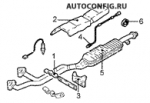 схема узла от Каталог запчастей BMW 3-я серия (e36), система выпуска газа / топливная система 316i touring #1