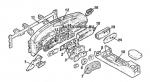 схема узла от Каталог запчастей Ford Mondeo (с 1996 по 2000 г.), панель приборов Mondeo turnier 16v gt #1