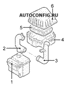 Двигатель / Система охлаждения Hyundai Matrix, схема узла