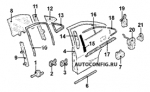 схема узла от Каталог запчастей Hyundai Lantra, двери Lantra 2.0I GLS #4