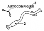 схема узла от Каталог запчастей Hyundai Accent, система выпуска газа / топливная система Accent 1.4 GL Automatic #1