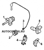 схема узла от Каталог запчастей Hyundai Lantra, двигатель / система охлаждения Lantra 1.6I 16V GLS Automatic #5