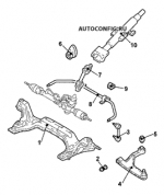 схема узла от Каталог запчастей Hyundai Matrix, ходовая часть Matrix 1.5 CRDI Worldcup #3