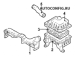 схема узла от Каталог запчастей Hyundai Accent, двигатель / система охлаждения Accent 1.5I Automatic GLS #5