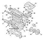 схема узла от Каталог запчастей Hyundai Accent, двигатель / система охлаждения Accent 1.5 CRDi GLS #3