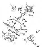 схема узла от Каталог запчастей Kia Sephia, ходовая часть Sephia GTX Sport #2