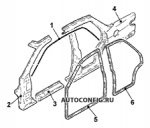 схема узла от Каталог запчастей Kia Sephia, кузов Sephia GTX Sport #8