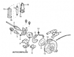 схема узла от Каталог запчастей Rover Discovery, ходовая часть Discovery Td5 E #5