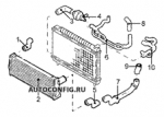 схема узла от Каталог запчастей Rover Discovery, двигатель / система охлаждения Discovery Td5 S #6