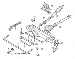 схема узла от Каталог запчастей Rover Discovery, ходовая часть Discovery V8I #2