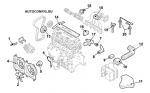 схема узла от Каталог запчастей Mitsubishi Outlander, двигатель / система охлаждения Outlander 2.0 Comfort #6