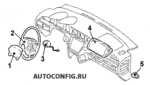 схема узла от Каталог запчастей Mitsubishi Outlander, панель приборов Outlander 2.4 Motion #4