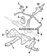 схема узла от Каталог запчастей Mitsubishi Lancer, ходовая часть Lancer Combi 1.6 Comfort #1