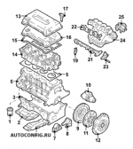 схема узла от Каталог запчастей Toyota Avensis, двигатель / система охлаждения Avensis verso d-4d c #2