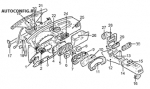схема узла от Каталог запчастей Toyota Starlet, панель приборов Starlet j #2